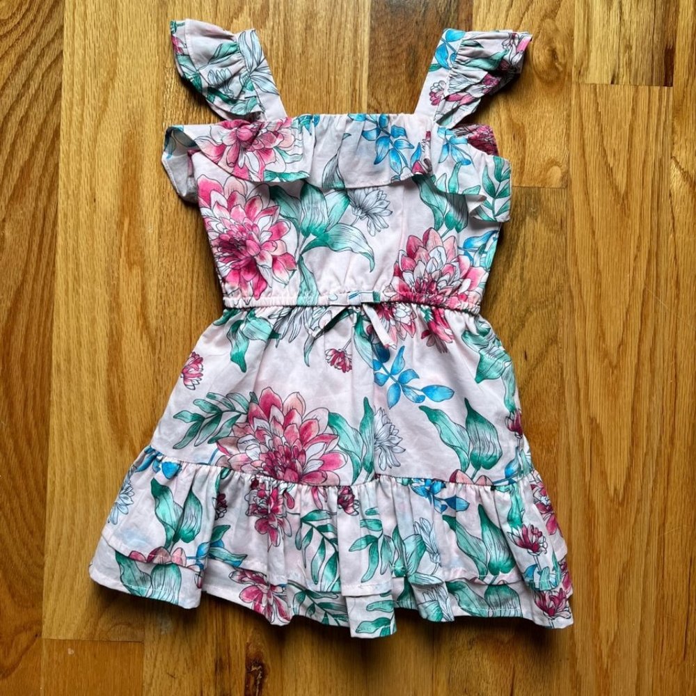 NWT! Janie And Jack Floral Dress 18months